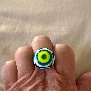 Colorful Swirl Statement Ring